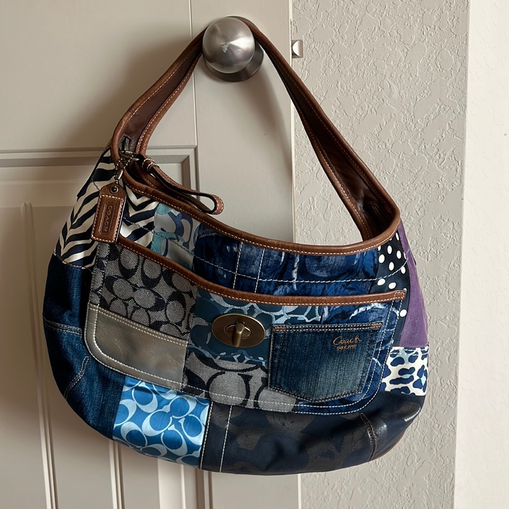 Coach Denim Patchwork